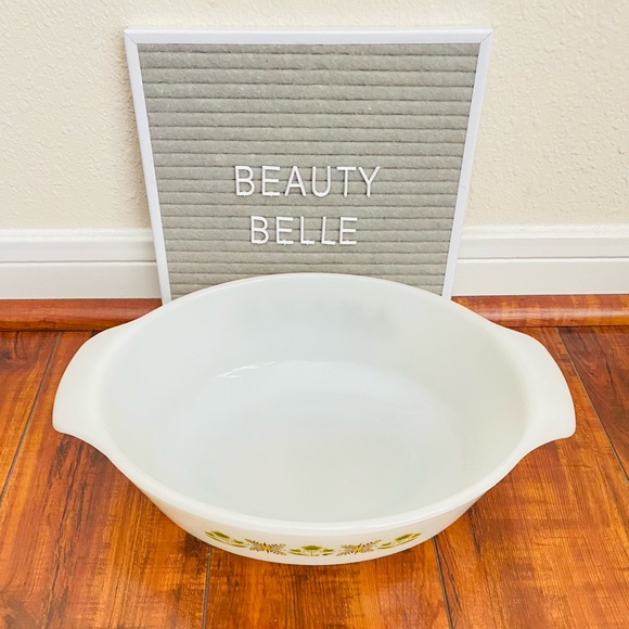 Vintage Anchor Hocking Meadow green 1 1/2 quart oval casserole dish baking dish - Picture 4 of 8